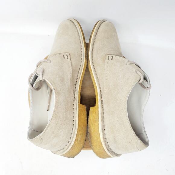 Clarks Originals Friya Point Shoes Womens 8.5 Sand Suede Crepe Sole Oxford Italy - Picture 9 of 12